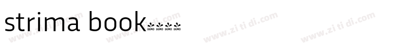 strima book字体转换